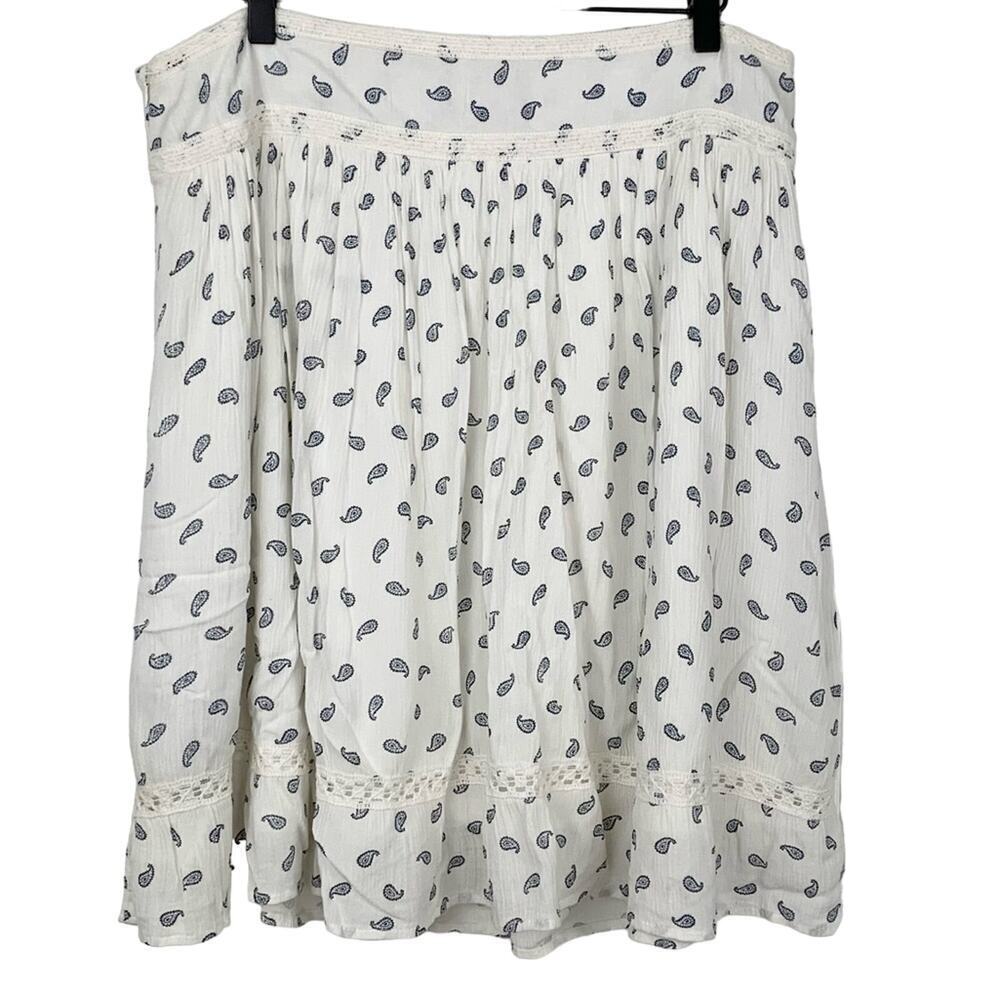 Cherokee Paisley Tiered Boho Peasant Skirt Size L - Picture 5 of 5